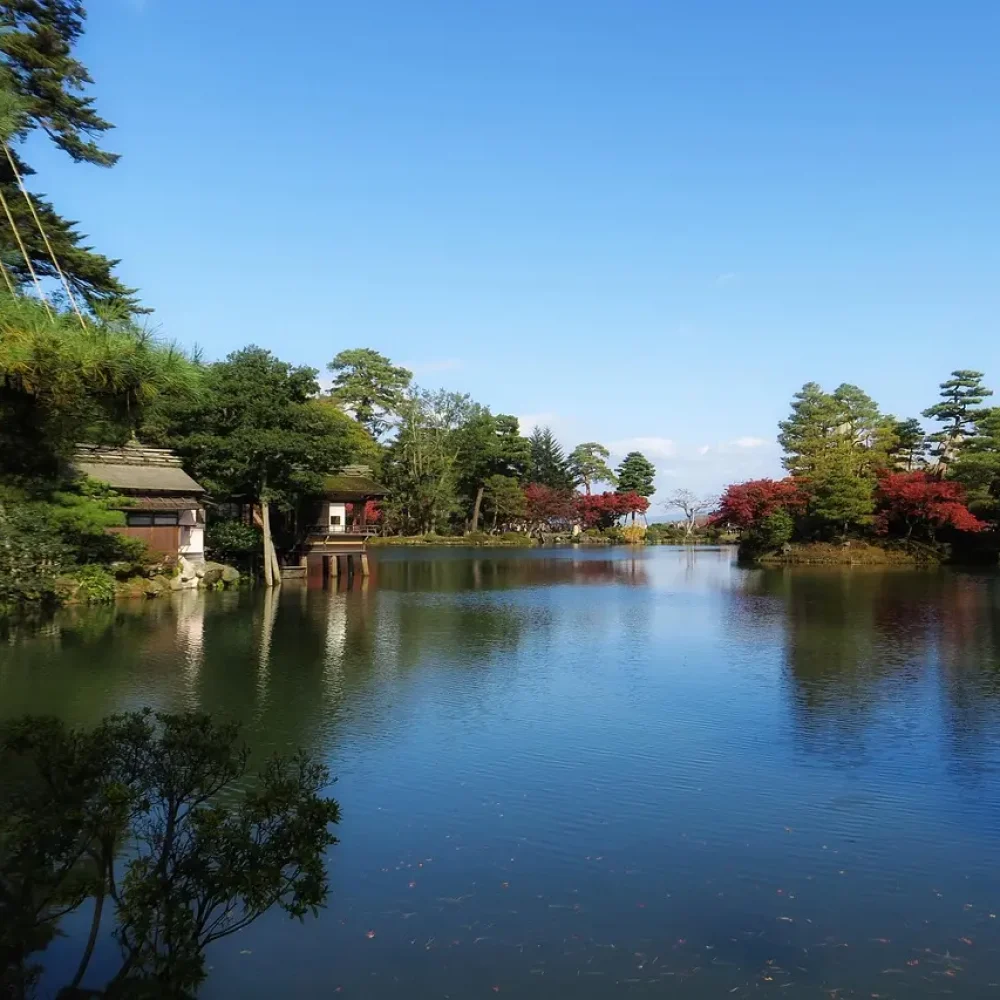 Japonsko Kenrokuen zahrady