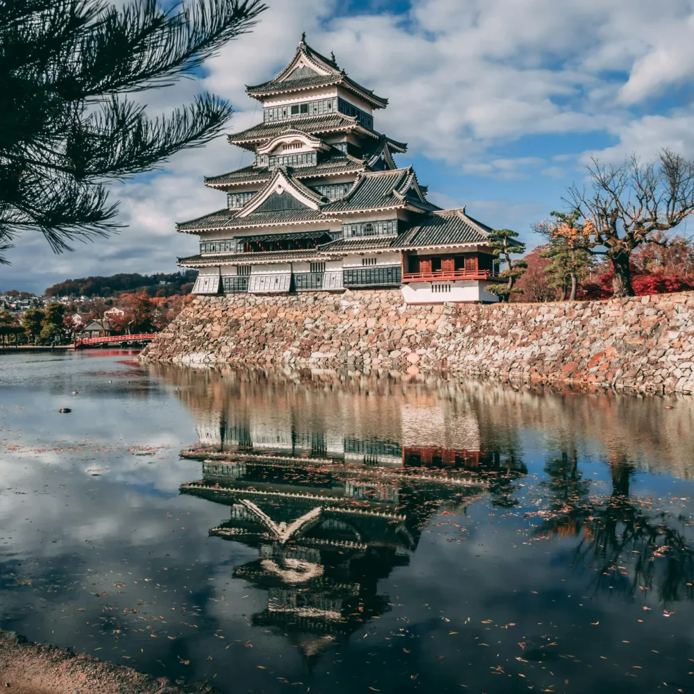 Matsumoto zámek Osaka Japansko